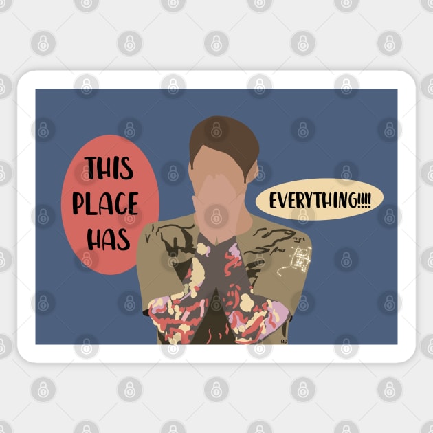 SNL Stefon Bill Hader Sticker by Bookishandgeeky